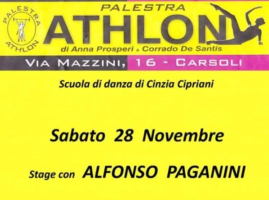 Stage con Alfonso Paganini