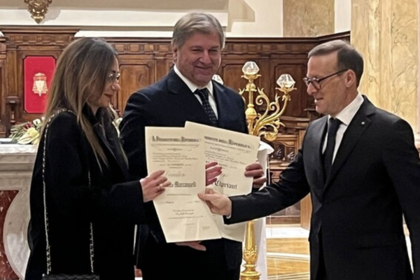 Cinzia e Adelfo Cavalieri della Repubblica